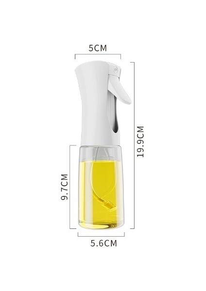 200 ml Dekoratıf Tabancalı Spreylı Cam Şışe