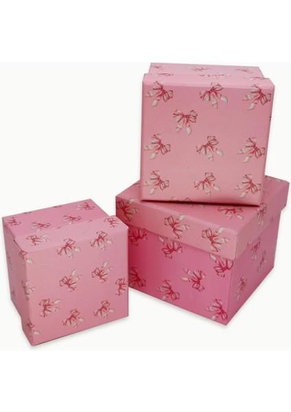 Fiyonk Desenli 3'lü Hediye, Kutusu Seti | Mini Kutu Seti modelleri