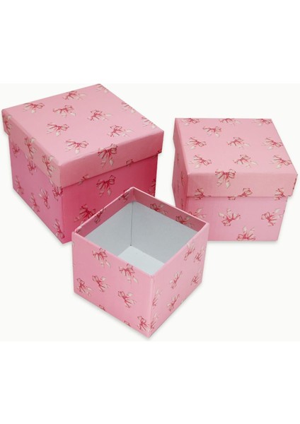 Fiyonk Desenli 3'lü Hediye, Kutusu Seti | Mini Kutu Seti fırsatları