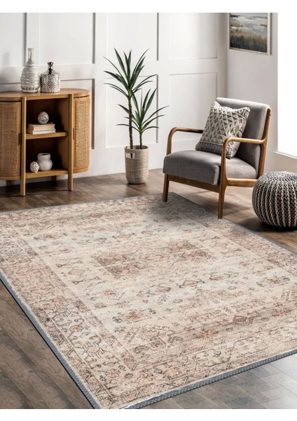 Vintage Desenli Halı, Pamuk Dokuma Pamuklu Taban Dekoratif Halı Kilim 71 fırsatları