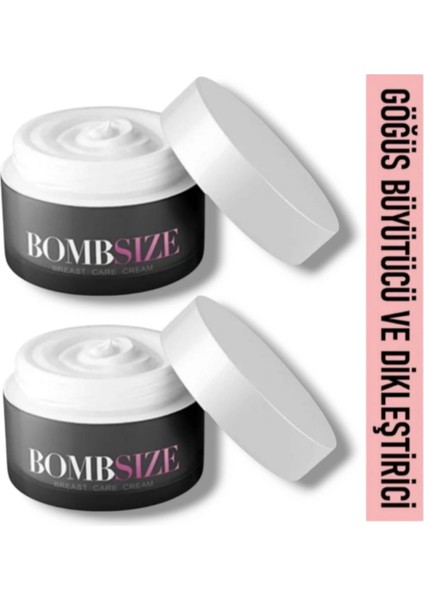 Bombsize Kadınlara Özel Göğüs Geliştirici Dolgunlaştırıcı Sıkılaştırıcılı Bakım Kremi 50 ml x 2 Adet