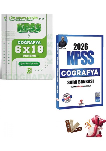 2026 Kpss Coğrafya Deneme ve Soru Bankası Seti Tekrar Akademi ve