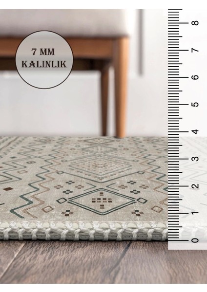 Vintage Desenli Halı, Pamuk Dokuma Pamuklu Taban Dekoratif Halı Kilim 48 fırsatları
