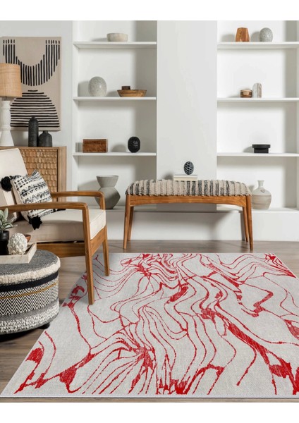Vintage Desenli Halı, Pamuk Dokuma Pamuklu Taban Dekoratif Halı Kilim 69