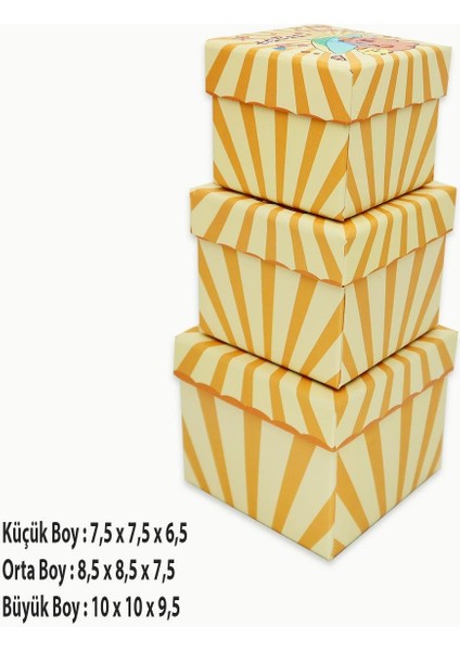 Şanslı Capybara Desenli 3'lü Hediye, Kutusu Seti | Mini Kutu Seti fiyatları