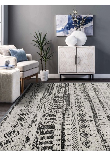 Vintage Desenli Halı, Pamuk Dokuma Pamuklu Taban Dekoratif Halı Kilim 75 modelleri