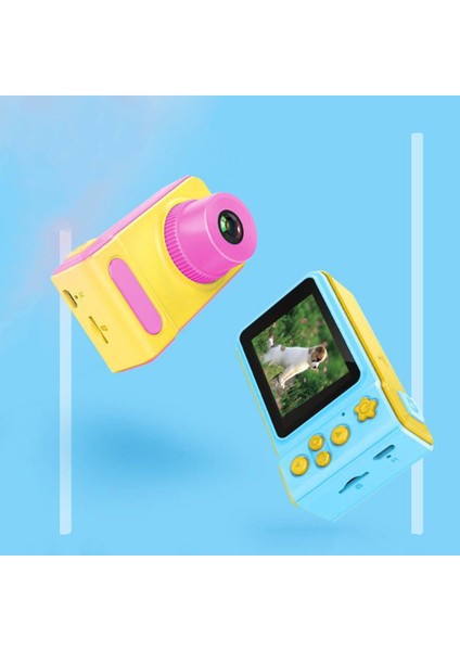 Mini 1080P Taşınabilir 2 Inç IPS Ekranlı Dijital Video Çocuk Kamerası-Mavi (Yurt Dışından) fiyatları