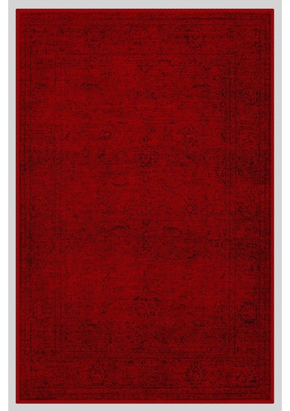 Vintage Desenli Halı, Pamuk Dokuma Pamuklu Taban Dekoratif Halı Kilim 92