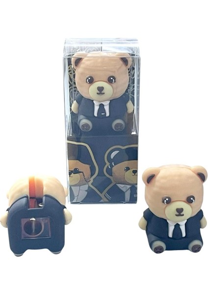 Black Xoxo Ayıcık Kalemtıraş 1 Adet Kalemtraş