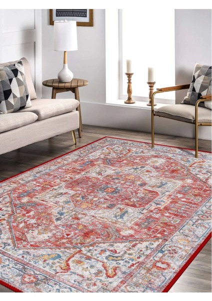 Vintage Desenli Halı, Pamuk Dokuma Pamuklu Taban Dekoratif Halı Kilim 93 fiyatları