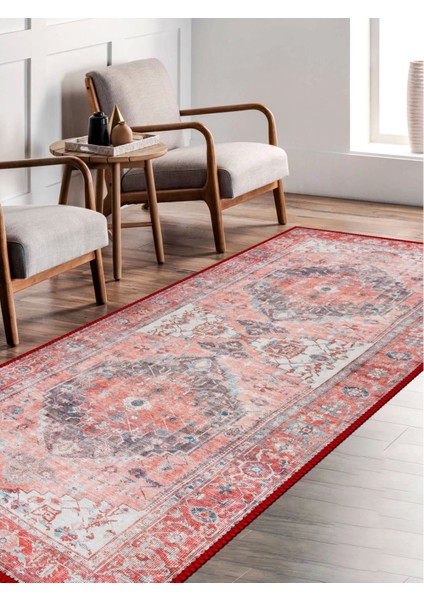 Vintage Desenli Halı, Pamuk Dokuma Pamuklu Taban Dekoratif Halı Kilim 94 fırsatları
