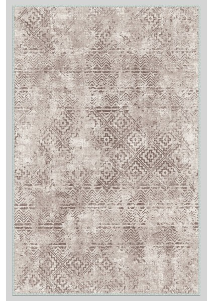 Vintage Desenli Halı, Pamuk Dokuma Pamuklu Taban Dekoratif Halı Kilim 91