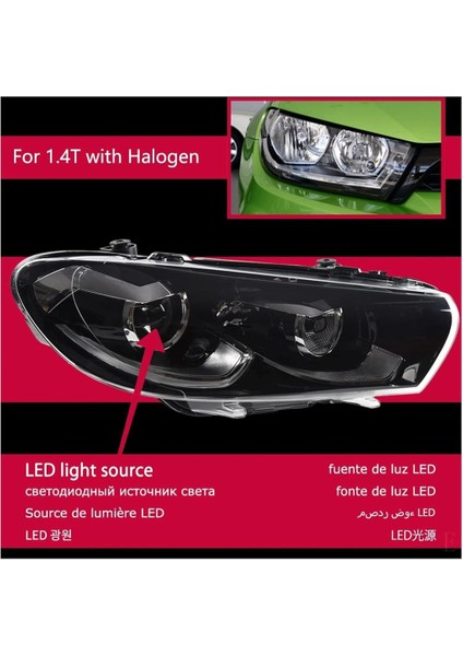 Vw Scırocco ile Uyumlu Halogen Uyumlu Makyajlı Dızayn Far 2009-2014 fiyatları