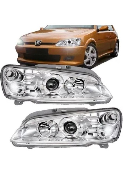 Peugeot 106 ile Uyumlu Krom Far