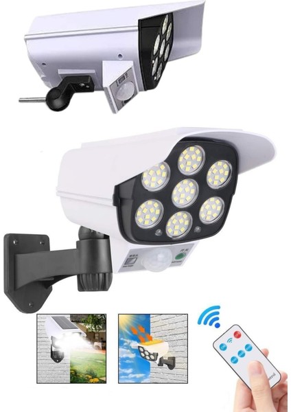 LED Lamba-Güneş Paneli Destekli Uzaktan Kumandalı Solar LED Lamba