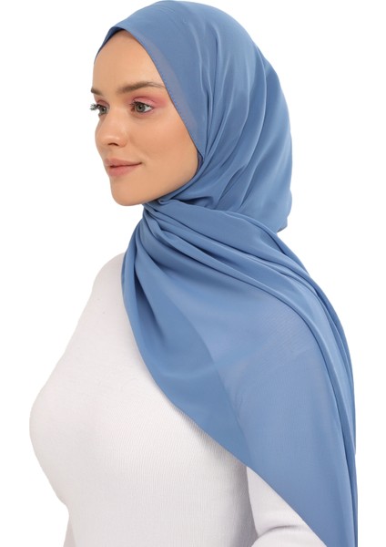 Hazır Lüks Pratik Hijablı Şifon Şal-Kot
