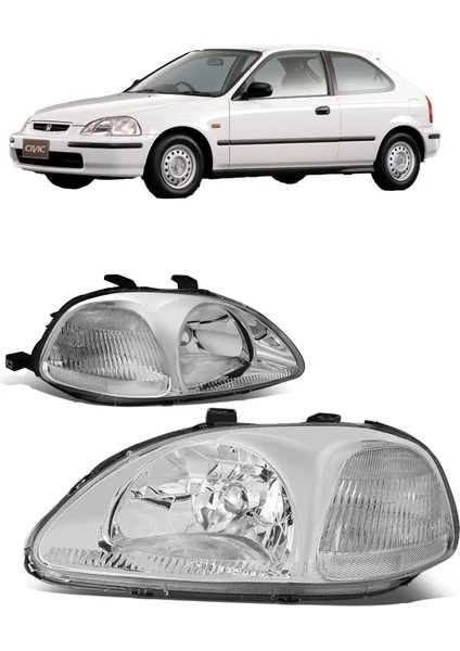 Honda Cıvıc ile Uyumlu Oem Far Takımı 1996-1998