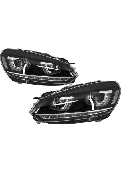 Vw Golf 6 ile Uyumlu 7 R Dızayn Far 2008-2013