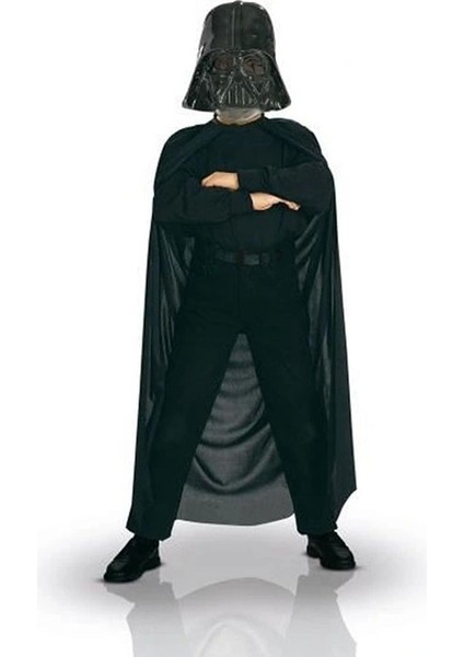 Çocuk Boy Yıldız Savaşları Star Wars Darth Vadet Maskesi ve 90 cm Pelerin Seti Siyah fırsatları