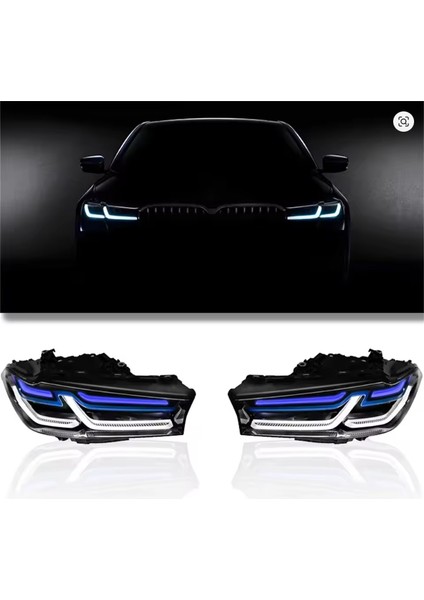 Bmw G30 ile Uyumlu Lcı Dönüşüm Far 2017-2020