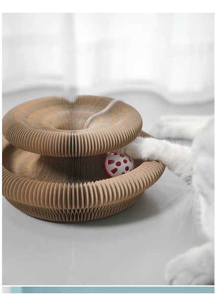 Mkjınmei Organ Kedi Çizme Tahtası Kedi Oyuncakları Zil Kedi Pençeleri Kedi Tırmanma Çerçevesi Oluklu Kağıt Manyetik (Yurt Dışından)