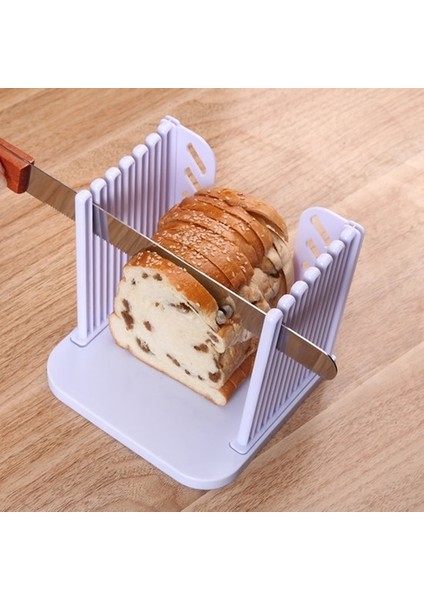 Mkjınmei Plastik Katlanabilir ve Ayarlanabilir Ekmek Dilimleme Plastik Ekleme Tost Loaf Kesici Raf Dilimleme Mutfak Pişirme Aksesuarları Aracı | Manuel Dilimleyiciler (Yurt Dışından)