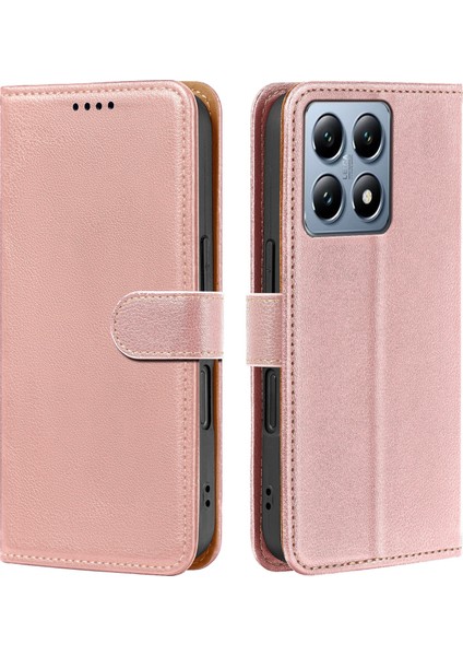 Xiaomi 14T Cüzdan Litchi Doku Deri Telefon Kılıfı Manyetik Toka (Yurt Dışından)