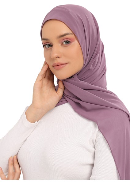 Hazır Lüks Pratik Hijablı Şifon Şal-Açık Maron fırsatları