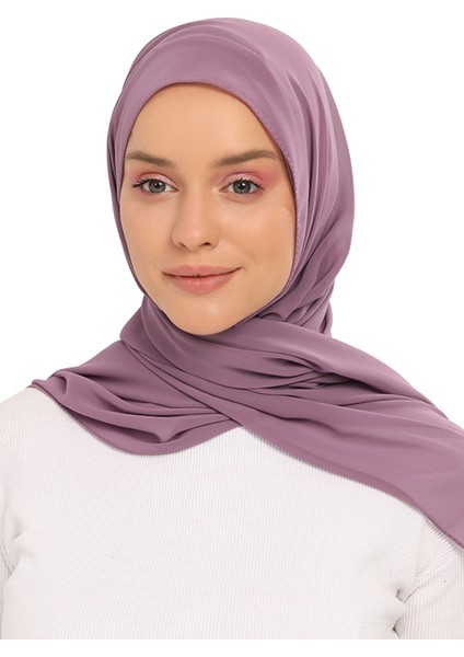 Hazır Lüks Pratik Hijablı Şifon Şal-Açık Maron indirimleri