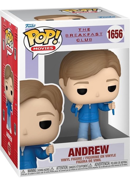 Pop! Filmler: Andrew Clark, Breakfast Club 9,5 cm Vinil Koleksiyon Figürü, Resmi Ürün
