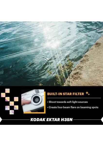 Ektar H35N Half Frame Fotoğraf Makinesi Turuncu Tekli