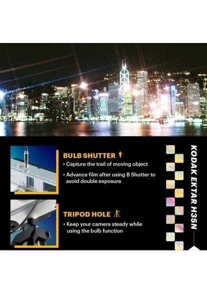Ektar H35N Half Frame Fotoğraf Makinesi Turuncu Tekli