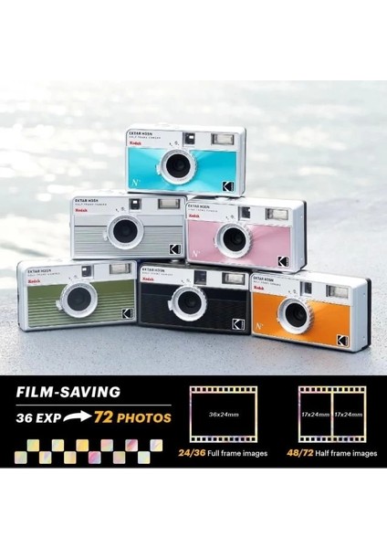 Ektar H35N Half Frame Fotoğraf Makinesi Turuncu Tekli