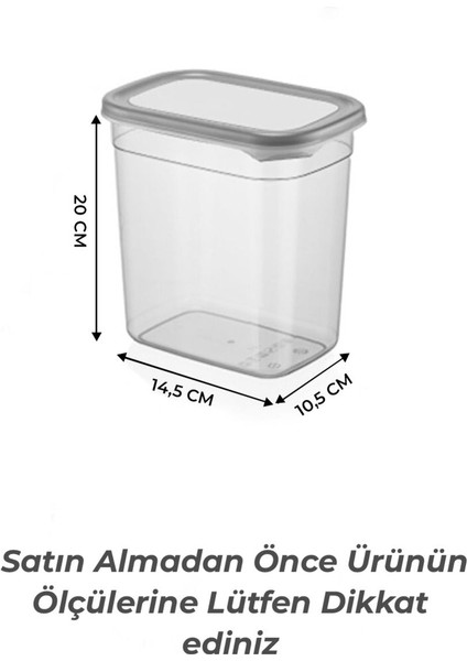2 Adet Büyük Boy Dikdörtgen Deterjan Saklama Kutusu - 1800 ml - Deterjan Seti