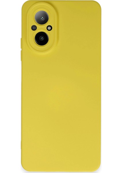 Realme 12 Lite Kılıf Nano Içi Kadife Silikon - Sarı Bstmy