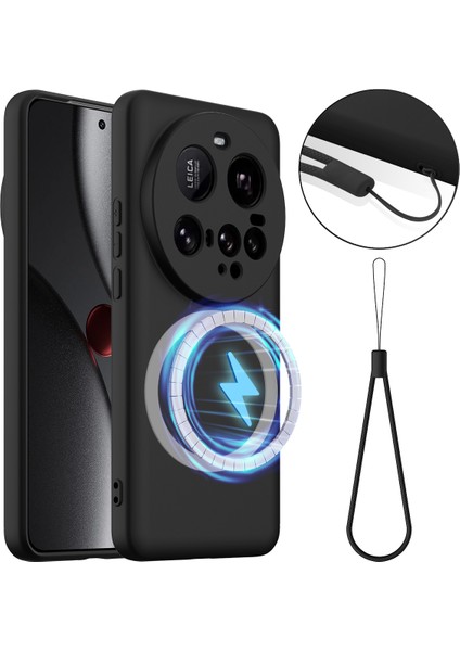 Xiaomi 15 Ultra Anti-Düşme Sıvı Silikon Telefon Kılıfı MagSafe ile Uyumlu (Yurt Dışından)