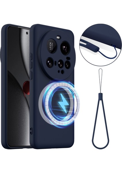 Xiaomi 15 Ultra Anti-Düşme Sıvı Silikon Telefon Kılıfı MagSafe ile Uyumlu (Yurt Dışından)