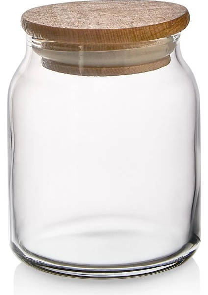 Myrina Etiketli 12'li Ahşap Vakumlu Kapaklı Baharatlık Takımı 300ML X12