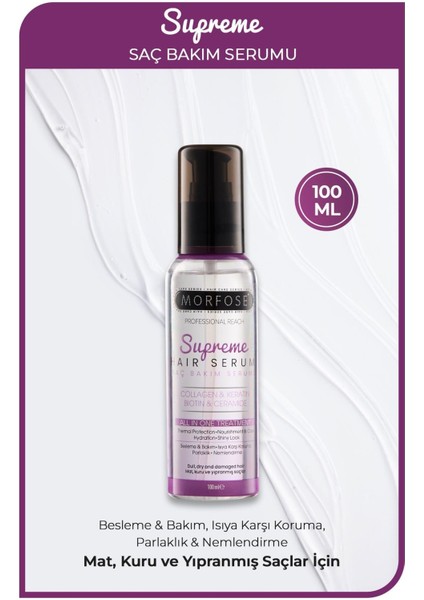 Supreme Keratin & Vegan Kolajen Içeren Saç Serumu 100 ml