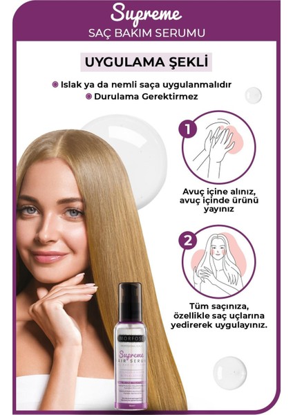 Supreme Keratin & Vegan Kolajen Içeren Saç Serumu 100 ml modelleri