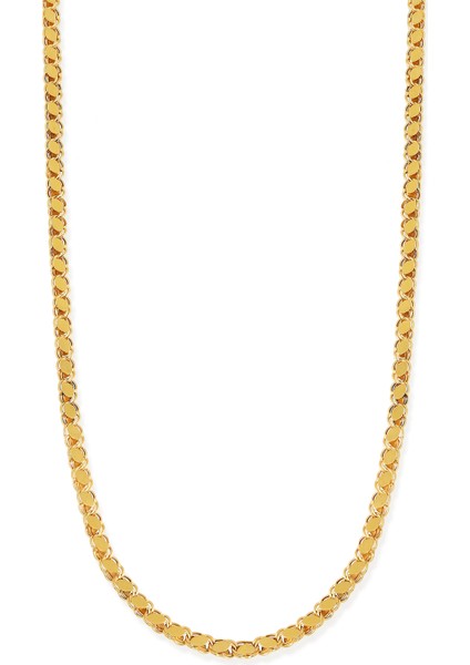 Altın Kesesi 8 Ayar Altın Pullu Zincir Kolye 4 mm