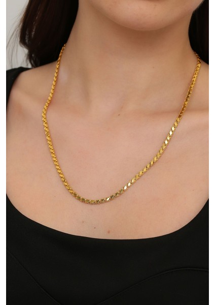 Altın Kesesi 8 Ayar Altın Pullu Zincir Kolye 4 mm modelleri