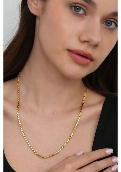 Altın Kesesi 8 Ayar Altın Pullu Zincir Kolye 4 mm indirimleri