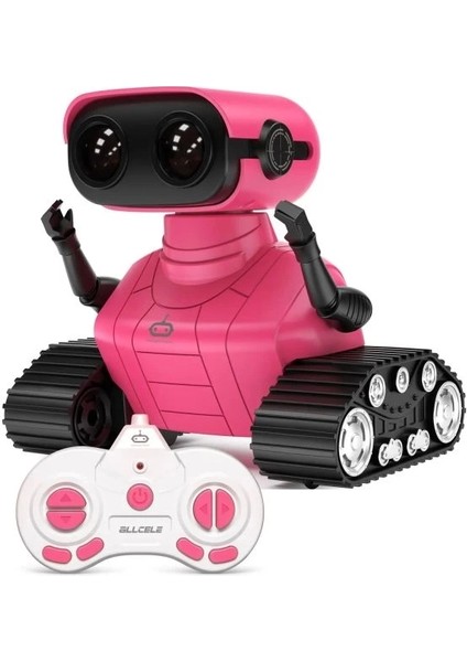 Müzikli ve Led'li Uzaktan Kumandalı Robot Pembe Standard