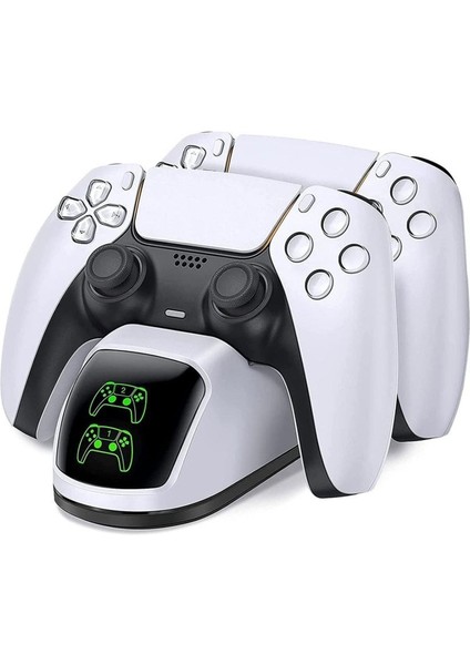 Ps5 Dualsense Göstergeli Hızlı Sarj Istasyonu Ps5 Charging Dock 2`li Istasyon