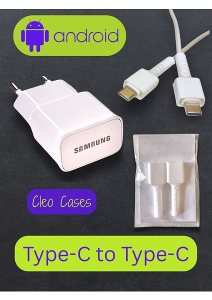 Type-C To Type-C Yeni Nesil Android Şarj Kablo Ucu Koruyucu