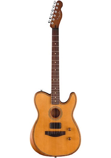Acoustasonic Standard Telecaster Gülağacı Klavye Aged Natural Elektro Akustik Gitar