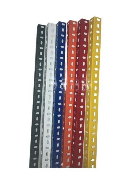 Renkli Çelik Raf Profil - 100 cm -Siyah-1.50 mm