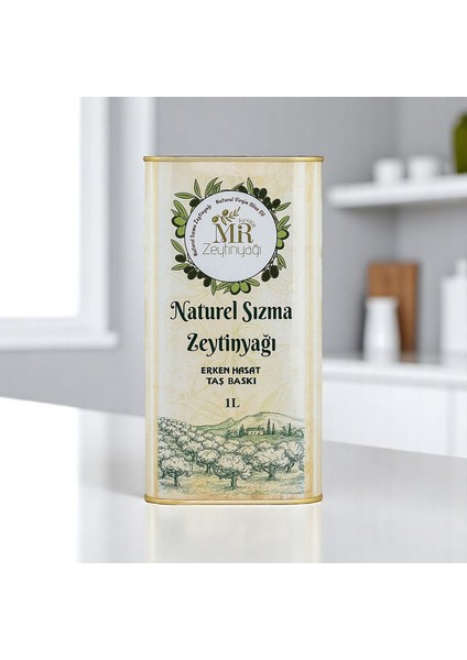 İlk Hasat Soğuk Sıkım Naturel Sızma Zeytinyağı 1 Lt