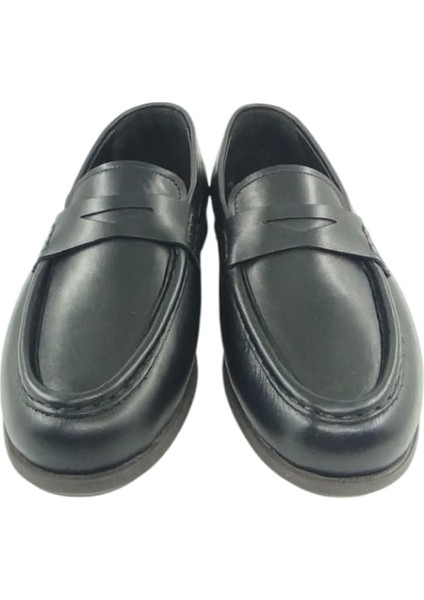 10425LZT153 Erkek Günlük Loafer Siyah Anilin